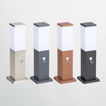Brilagi - Āra lampa ar kustības sensoru NOVA 1xE27/15W/230V 40 cm IP44 antracīts