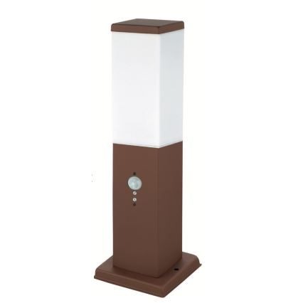 Brilagi - Āra lampa ar kustības sensoru NOVA 1xE27/15W/230V 40 cm IP44 brūna