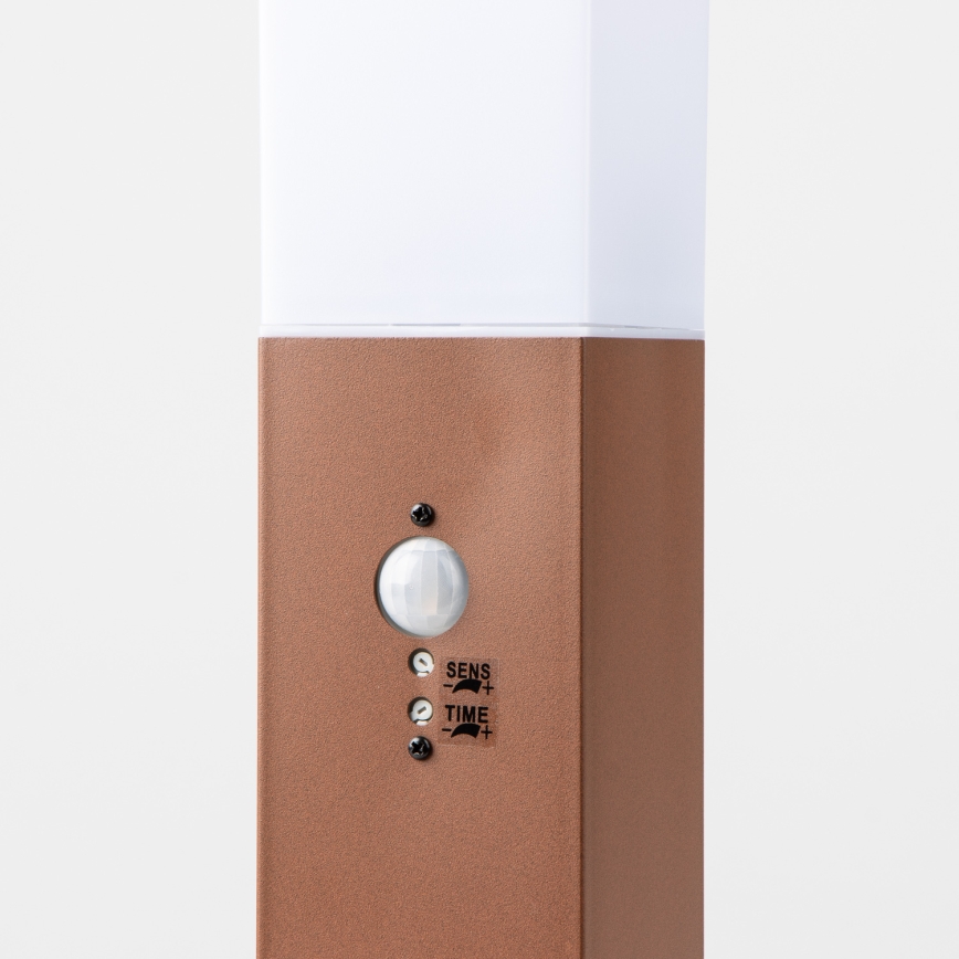BRILAGI - Āra lampa ar kustības sensoru NOVA 1xE27/15W/230V 40 cm IP44 brūna