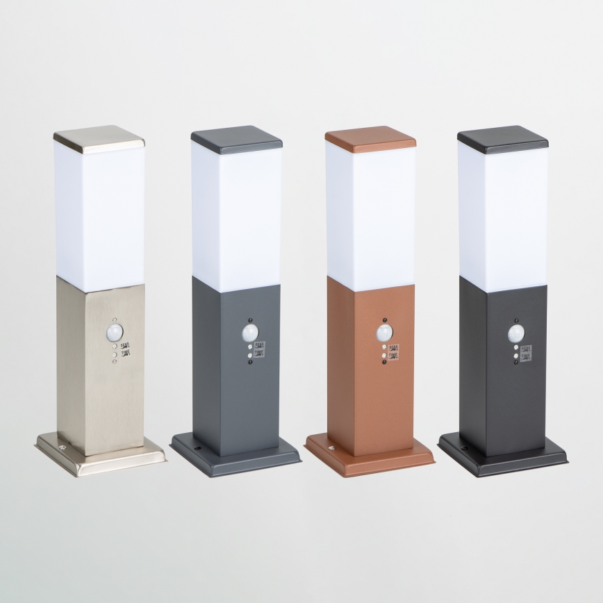 BRILAGI - Āra lampa ar kustības sensoru NOVA 1xE27/15W/230V 40 cm IP44 brūna