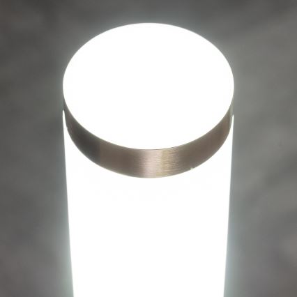 BRILAGI - Āra lampa ar kustības sensoru ELIA 1xE27/20W/230V IP44 100 cm matēts hroms