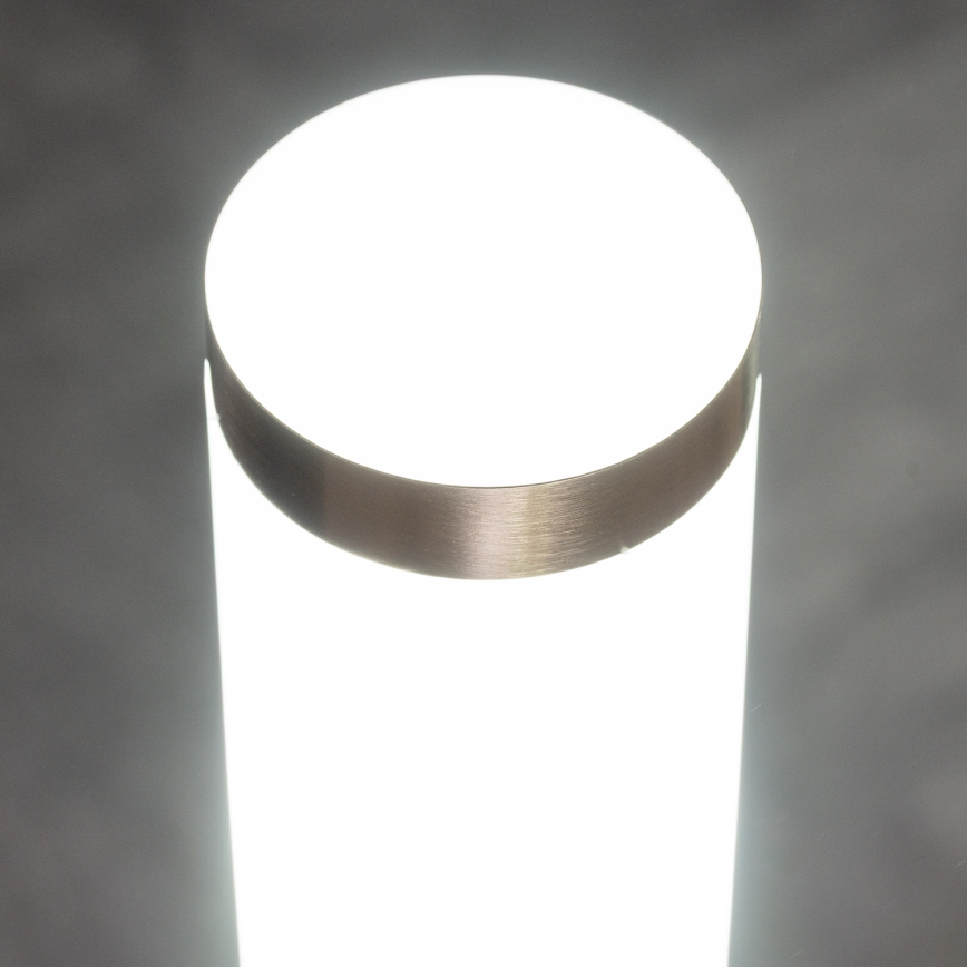 BRILAGI - Āra lampa ar kustības sensoru ELIA 1xE27/20W/230V IP44 100 cm matēts hroms