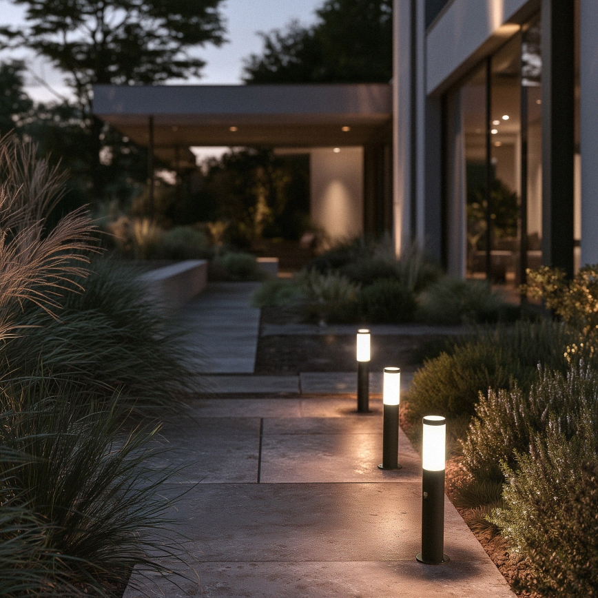 BRILAGI - Āra lampa ar sensoru ELIA 1xE27/20W/230V IP44 50 cm antracīts