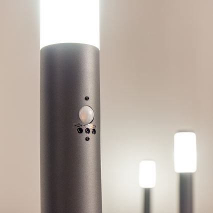 BRILAGI - Āra lampa ar sensoru ELIA 1xE27/20W/230V IP44 50 cm antracīts