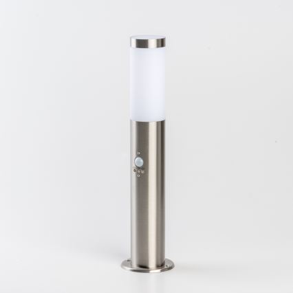 BRILAGI - Āra lampa ar kustības sensoru ELIA 1xE27/20W/230V IP44 50 cm matēts hroms