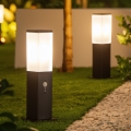 Brilagi - Āra lampa ar sensoru NOVA, 1x E27, 15 W, 230 V, 40 cm, IP44, melna