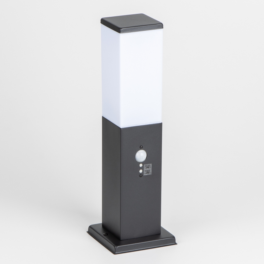 BRILAGI - Āra lampa ar sensoru NOVA, 1x E27, 15 W, 230 V, 40 cm, IP44, melna