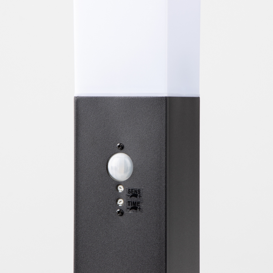 BRILAGI - Āra lampa ar sensoru NOVA, 1x E27, 15 W, 230 V, 40 cm, IP44, melna