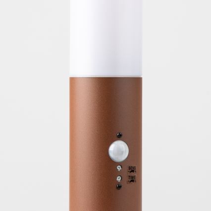BRILAGI - Āra lampa ar sensoru NOVA 1xE27/15W/230V 40 cm IP44 brūna