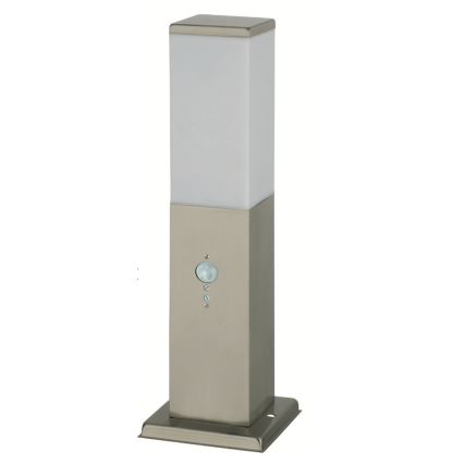 Brilagi - āra lampa ar sensoru NOVA 1xE27/15W/230V, 40 cm, IP44, matēts hroms