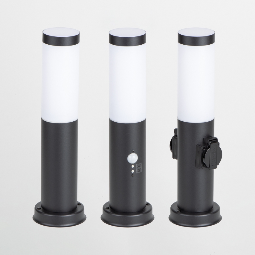 BRILAGI - Āra lampa ar sensoru NOVA 1xE27/15W/230V 40 cm IP44 melna