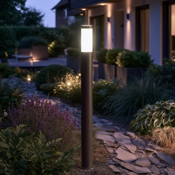BRILAGI - Āra lampa ELIA 1xE27/20W/230V IP44 100 cm antracīta krāsa