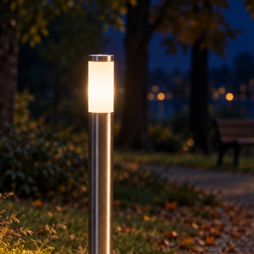 BRILAGI - Āra lampa ELIA 1xE27/20W/230V IP44 100 cm matēts hroms