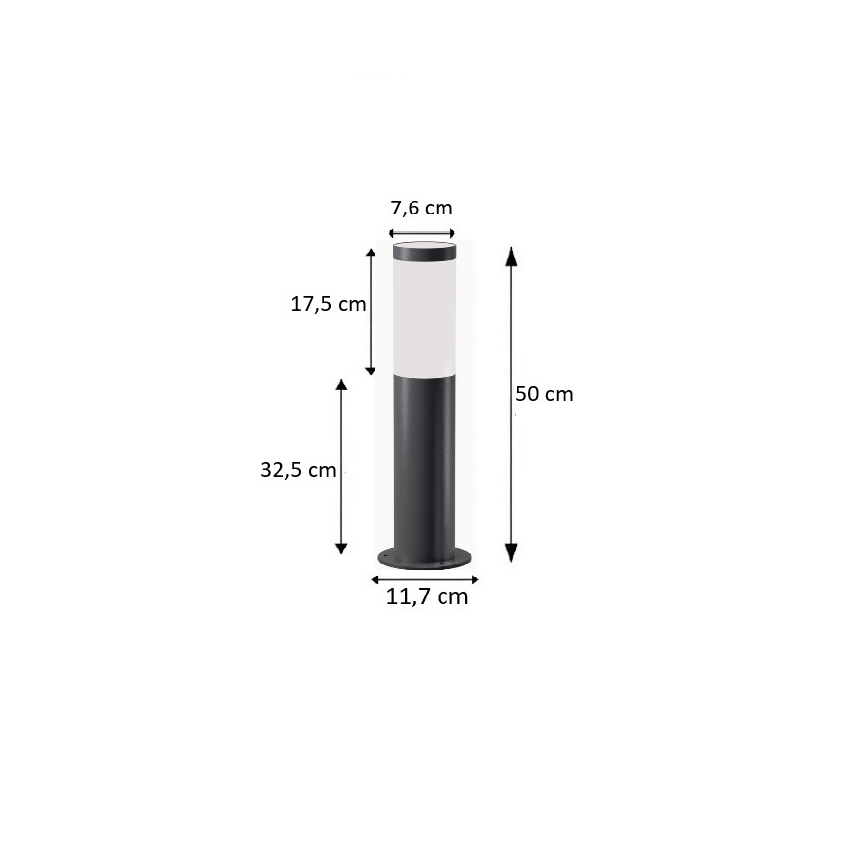 BRILAGI - Āra lampa ELIA 1xE27/20W/230V IP44 50 cm antracīts