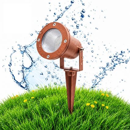BRILAGI - Āra lampa TERRA 1xGU10/50W/230V IP65 rūsgana