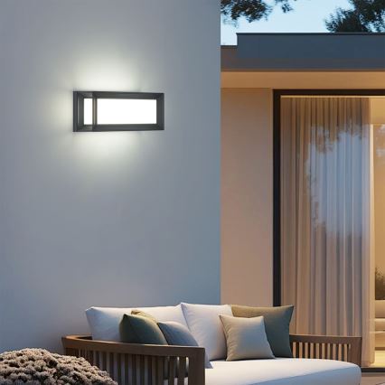 Brilagi - LED āra sienas gaismeklis PARKER LED/12W/230V 3000/4500/6000K antracīts IP44