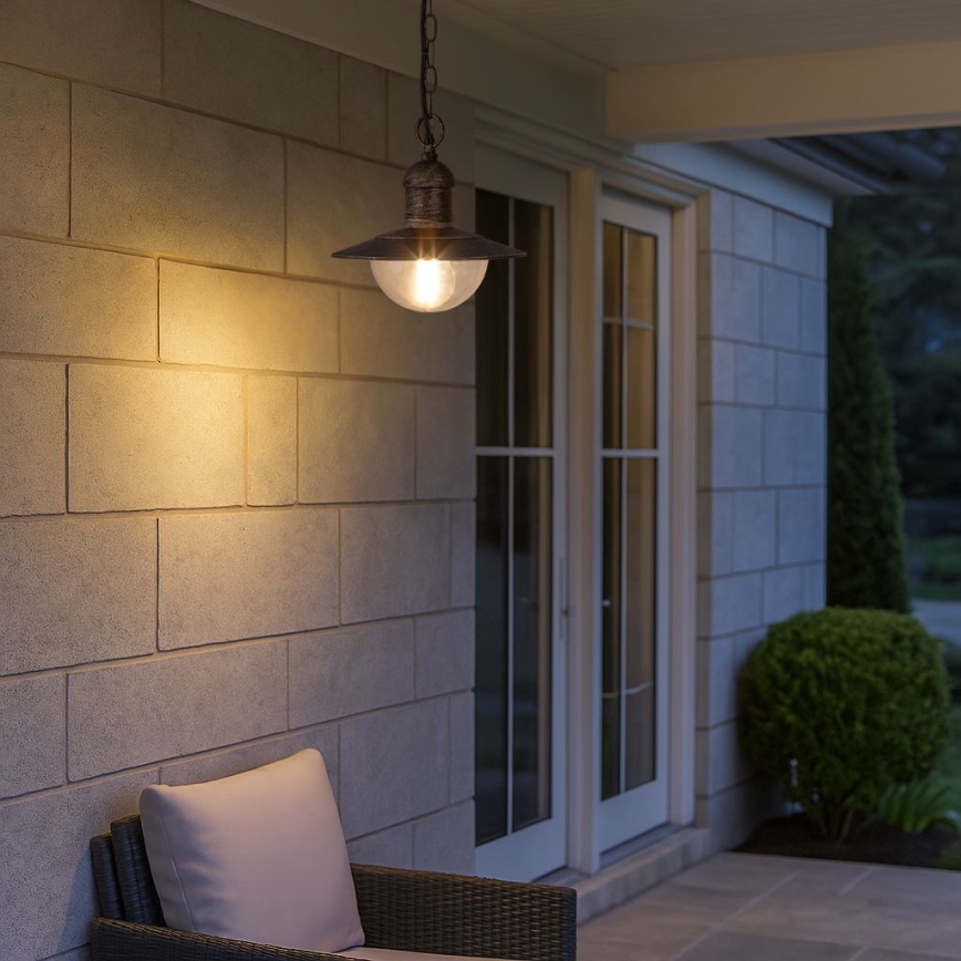 Brilagi - Āra pakarināmais gaismeklis MOLDE 1xE27/60W IP44 bronza/patina