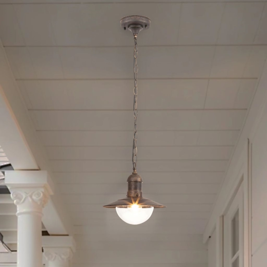 Brilagi - Āra pakarināmais gaismeklis MOLDE 1xE27/60W IP44 bronza/patina