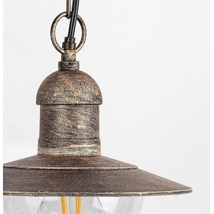 Brilagi - Āra pakarināmais gaismeklis MOLDE 1xE27/60W IP44 bronza/patina