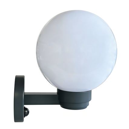 Brilagi - Āra sienas gaismeklis ar kustības sensoru HARBOR 1xE27/40W/230V IP33 antracīts/balts