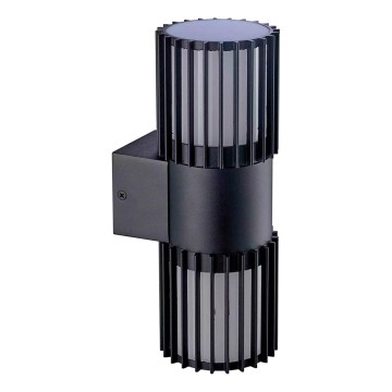 BRILAGI - Āra sienas gaismeklis ARMOR 2xGU10/35W/230V IP44 melns