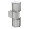 BRILAGI - Āra sienas gaismeklis ARMOR 2xGU10/35W/230V IP44 pelēks