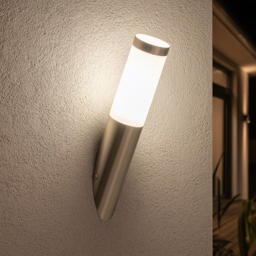 BRILAGI - Āra sienas gaismeklis ELIA 1xE27/20W/230V IP44 matēts hroms
