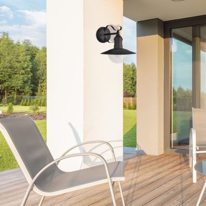 Brilagi - Āra sienas gaismeklis MOLDE 1xE27/60W/230V IP44 melns