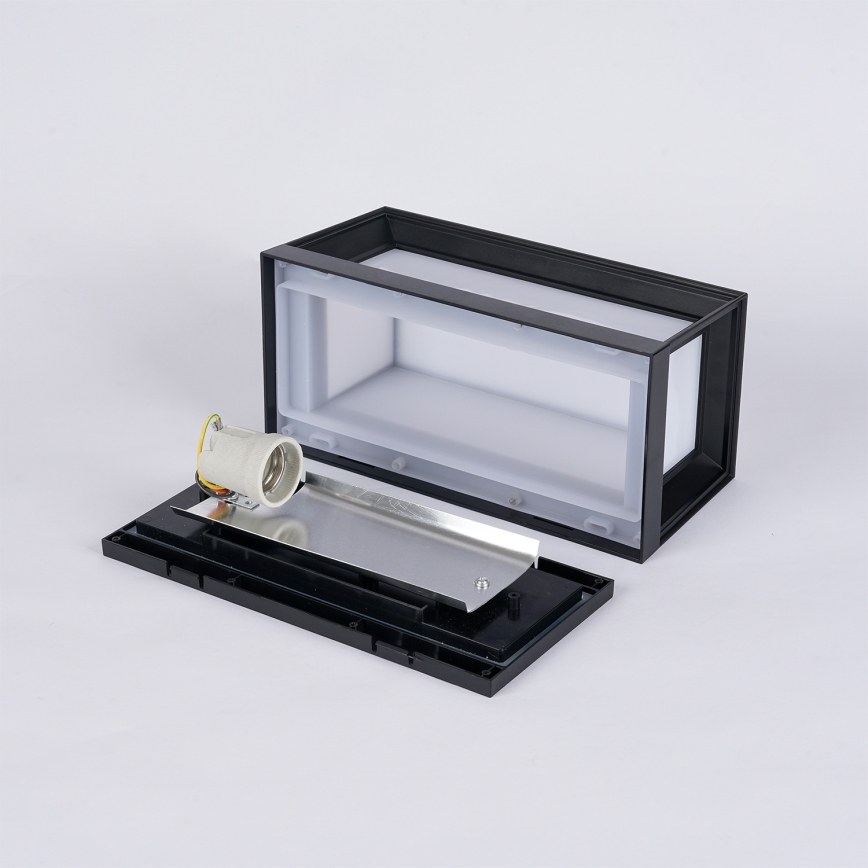 Brilagi - Āra sienas gaismeklis PARKER 1xE27/60W/230V melns IP44