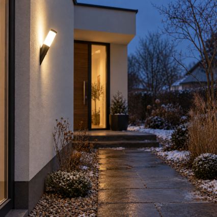 BRILAGI - Āra sienas lampa ar kustības sensoru ELIA 1xE27/20W/230V IP44 antracīts