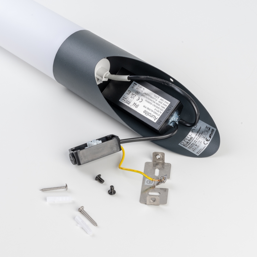 BRILAGI - Āra sienas lampa ar kustības sensoru ELIA 1xE27/20W/230V IP44 antracīts