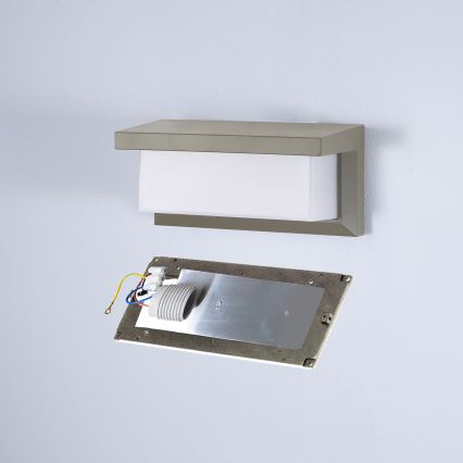 Brilagi - Āra sienas lampa BRICKY 1xE27/60W/230V pelēka IP54