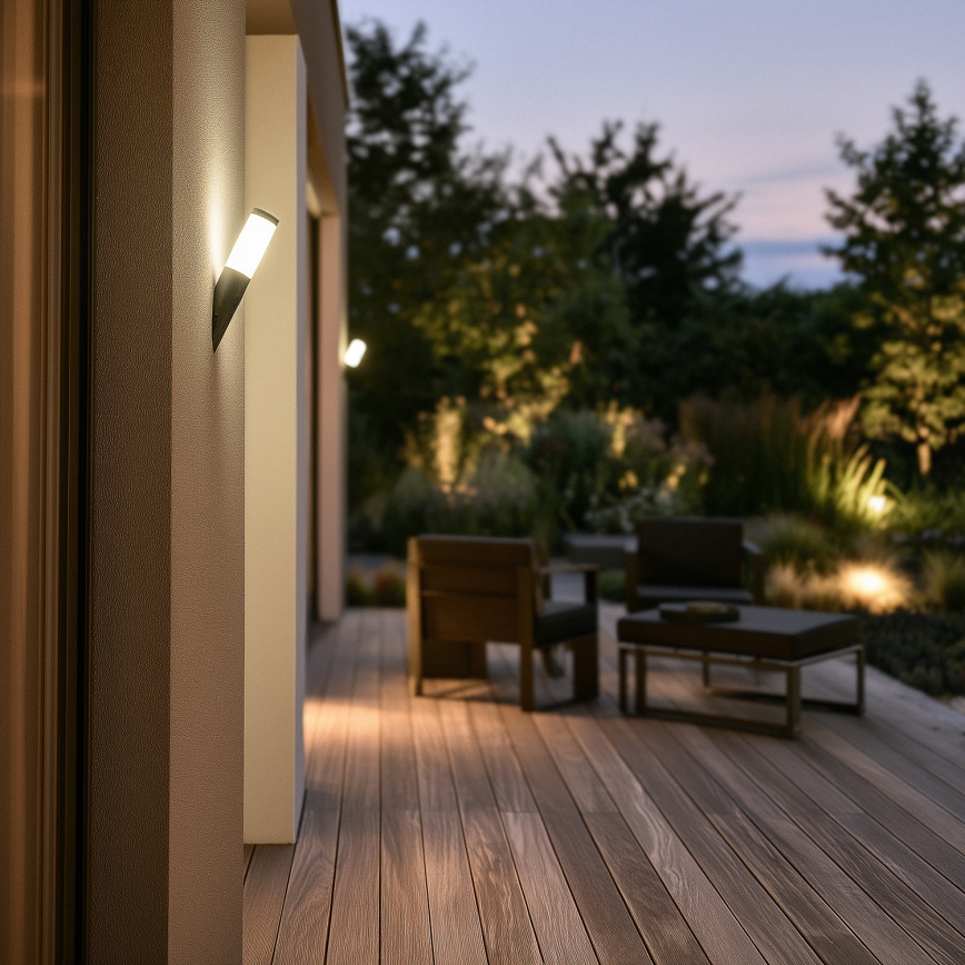 BRILAGI - āra sienas lampa ELIA 1xE27/20W/230V IP44 antracīts