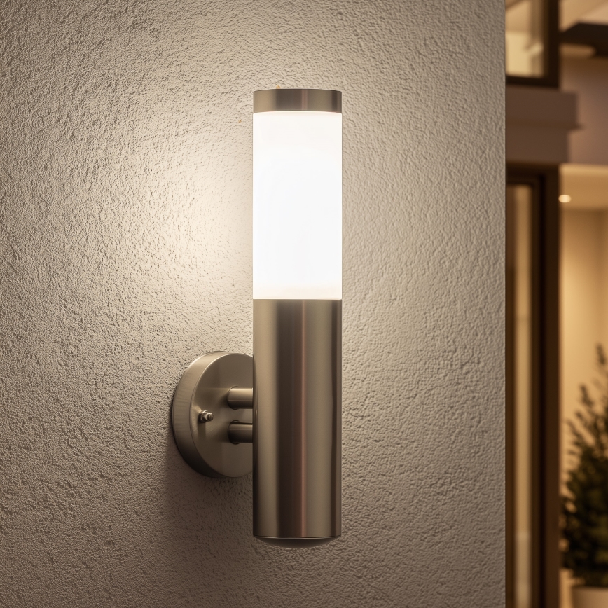 BRILAGI - Āra sienas lampa ELIA 1xE27/20W/230V IP44 matēts hroms