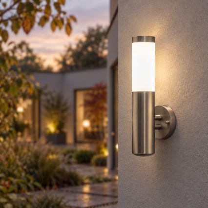 BRILAGI - Āra sienas lampa ELIA 1xE27/20W/230V IP44 matēts hroms