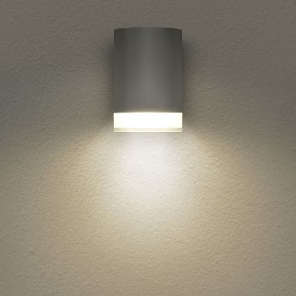 Brilagi - Āra sienas lampa MATERA 1xGU10/30W/230V pelēka IP54