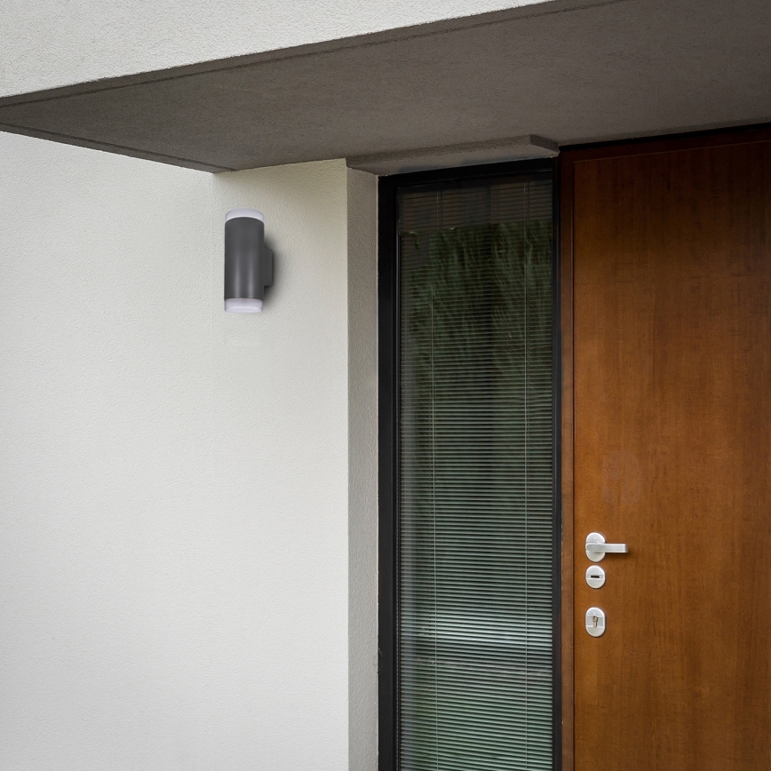 Brilagi - Āra sienas lampa MATERA 2xGU10/30W/230V antracīta IP54