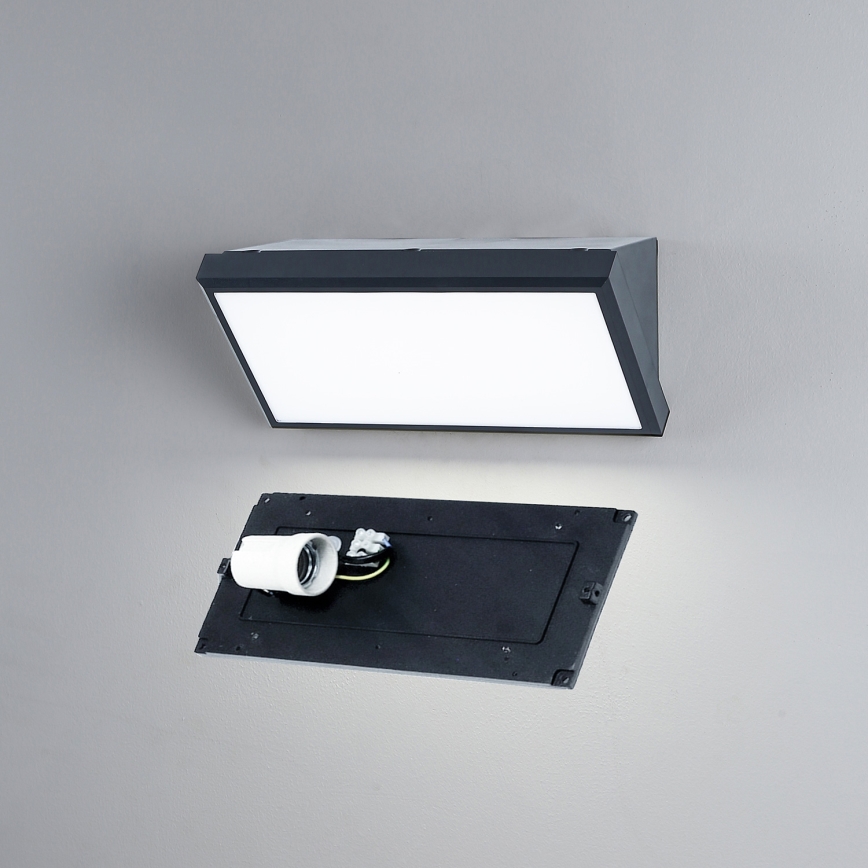 Brilagi - Āra sienas lampa TRIANGLE 1xE27/60W/230V antracīta IP65
