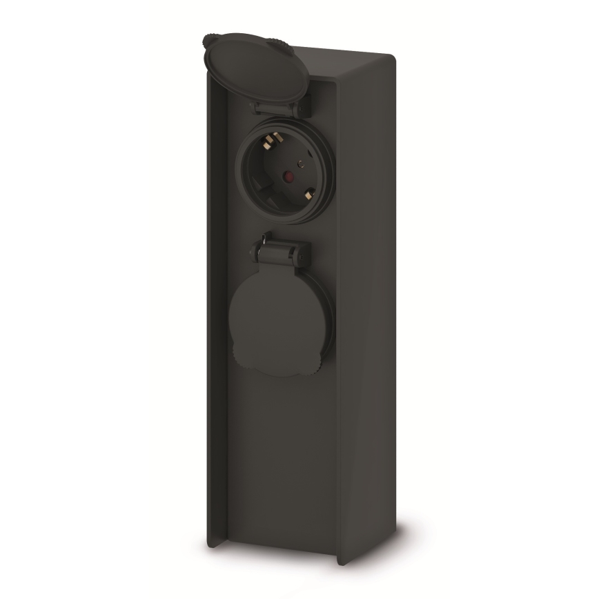 Brilagi - Āra stabs ar 2 kontaktligzdām 230V IP44 SCHUKO