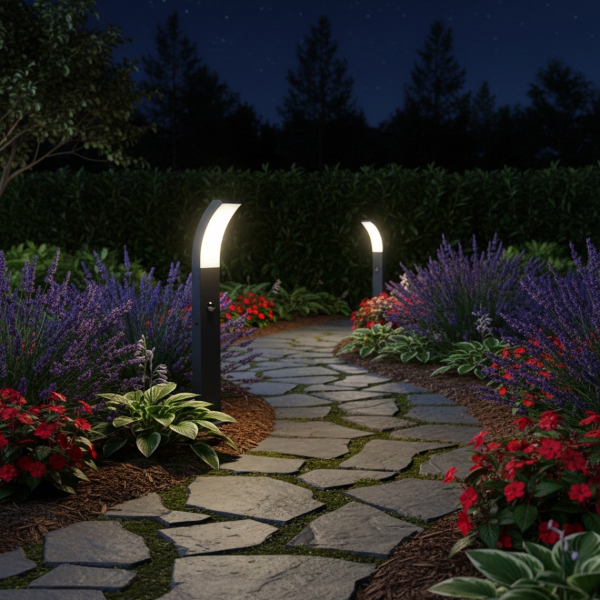 Brilagi - ARCELO LED āra lampa ar sensoru LED/9W/230V 50 cm IP44