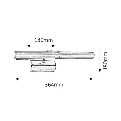 Brilagi - Attēla lampa DANAE 2xE14/40W/230V matēts hroms
