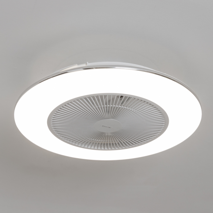 Brilagi - LED Regulējams gaismeklis ar ventilatoru AURA LED/38W/230V 3000-6000K balts + tālvadības pults