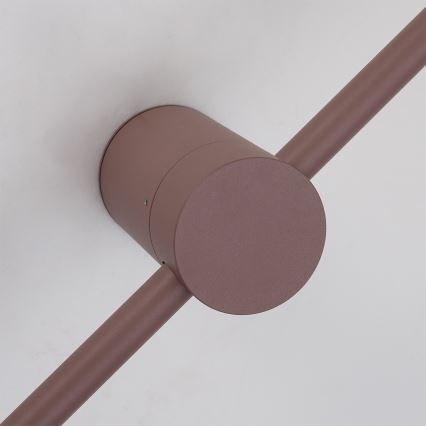 Brilagi - LED āra sienas gaismeklis AURA LED/12W/230V 3000K IP54 65 cm brūns CRI 90