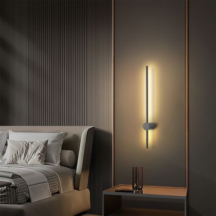 Brilagi - LED āra sienas gaismeklis AURA LED/12W/230V 3000K IP54 65 cm antracīts