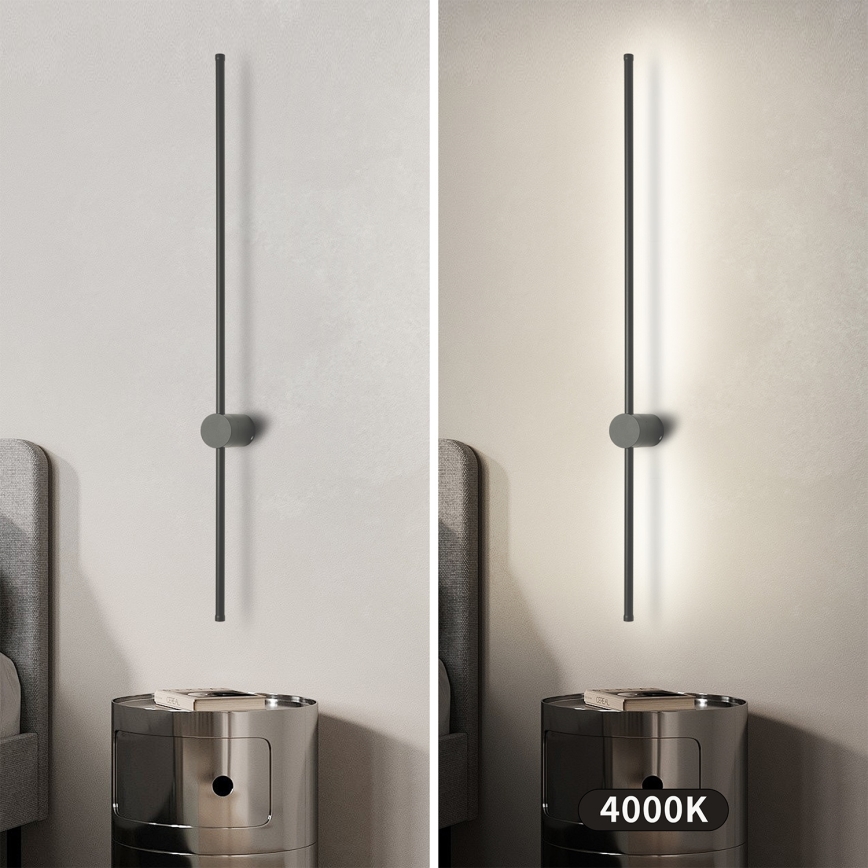 Brilagi - LED āra sienas gaismeklis AURA LED/20W/230V 4000K IP54 97 cm antracīts