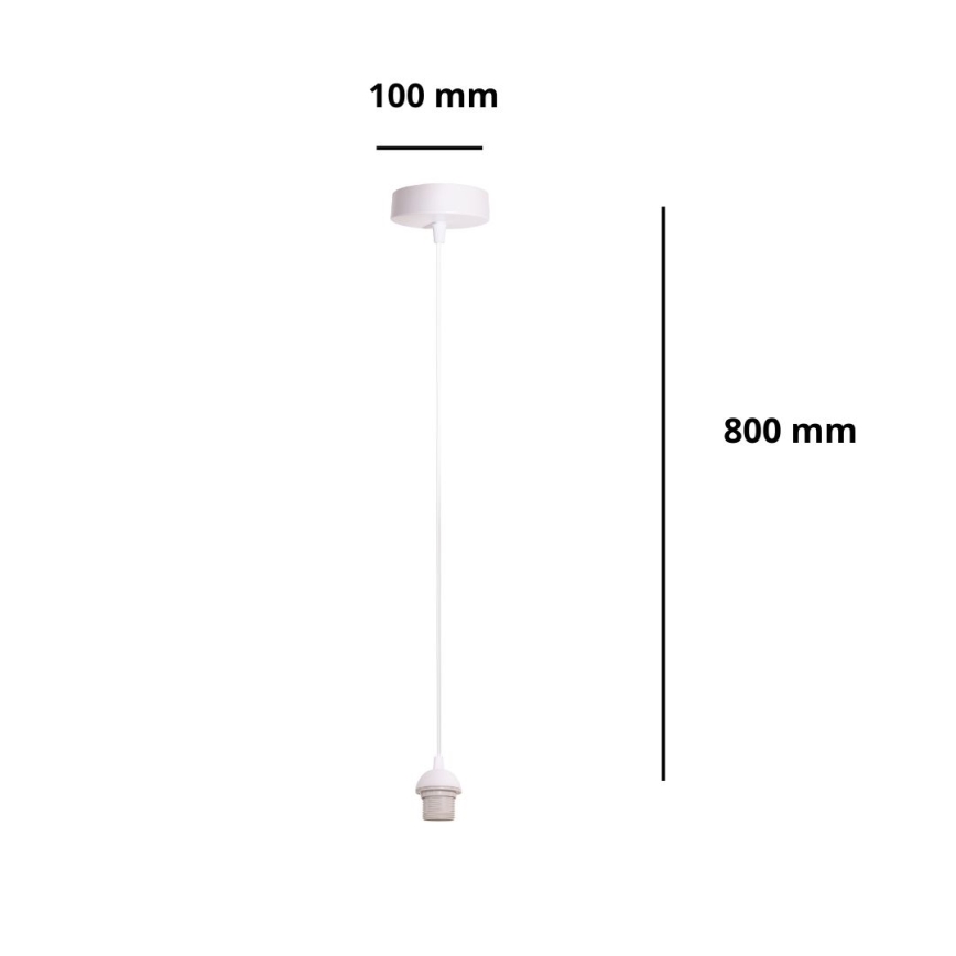 Brilagi - Barošanas kabelis PARTY 1xE27/60W/230V Ø 10 cm balts