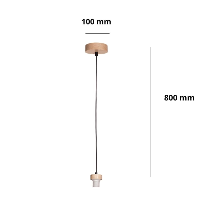 Brilagi - Barošanas kabelis PARTY 1xE27/60W/230V Ø 10 cm ozols