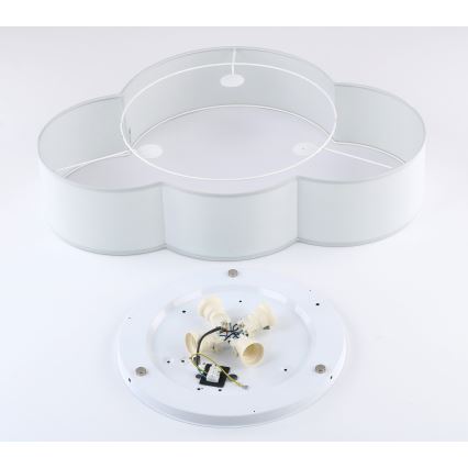 Brilagi - Bērnu griestu gaismeklis NIMBUS 4xE27/15W/230V pelēks