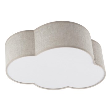 Brilagi - Bērnu griestu gaismeklis NIMBUS LINEN 2xE27/15W/230V bēšs