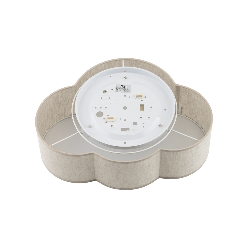 Brilagi - Bērnu griestu gaismeklis NIMBUS LINEN 2xE27/15W/230V bēšs